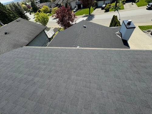 Gutter & Leaf Guard Install — New seamless gutter corner, mitred and sealed.