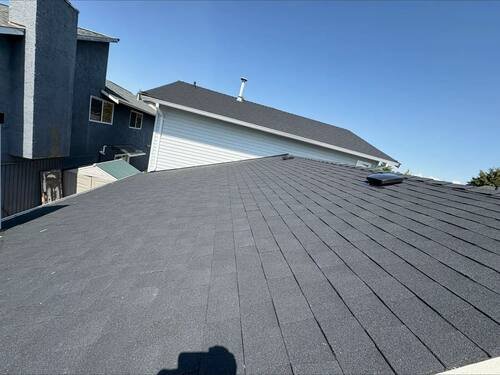 Full Roof Replacement — Texture close-up of the new architectural shingle.