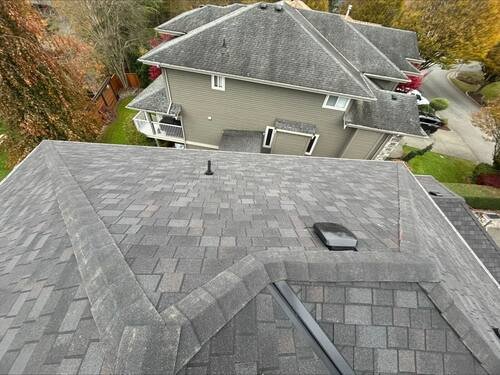 Siding & Fascia Renovation — Drip edge and trim detail where the fascia meets the roofline.